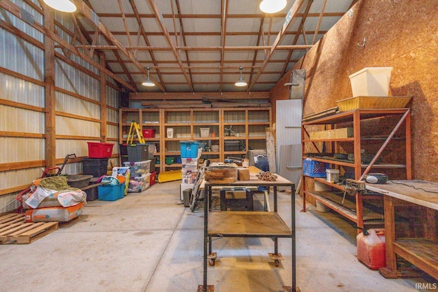 view of storage room