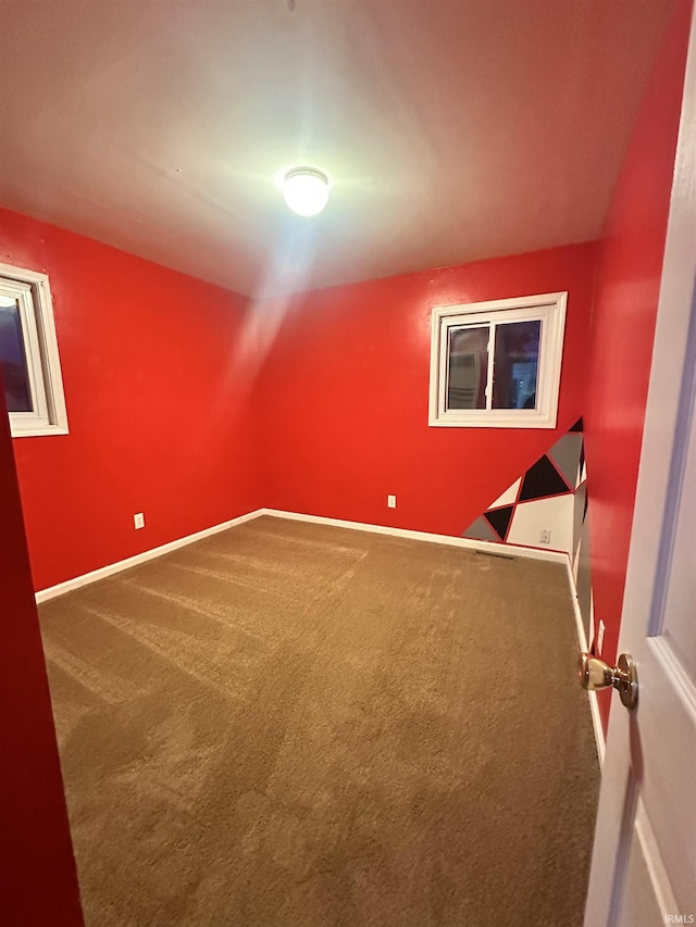 bonus room featuring carpet flooring