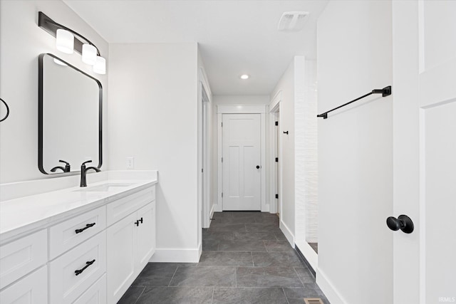 bathroom with vanity