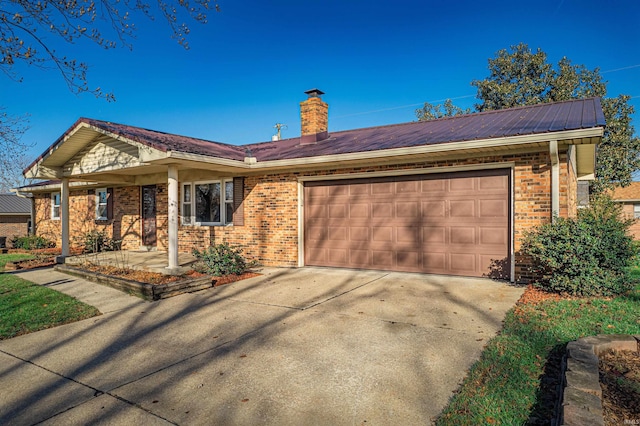 ranch-style house with a garage