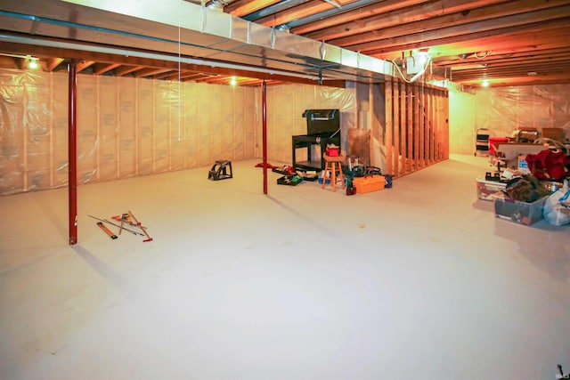 view of basement