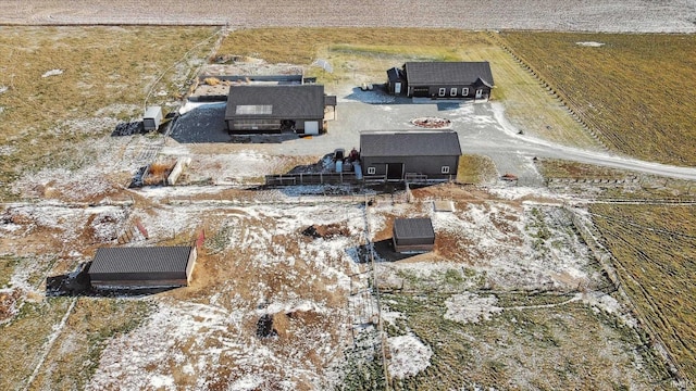 bird's eye view featuring a rural view