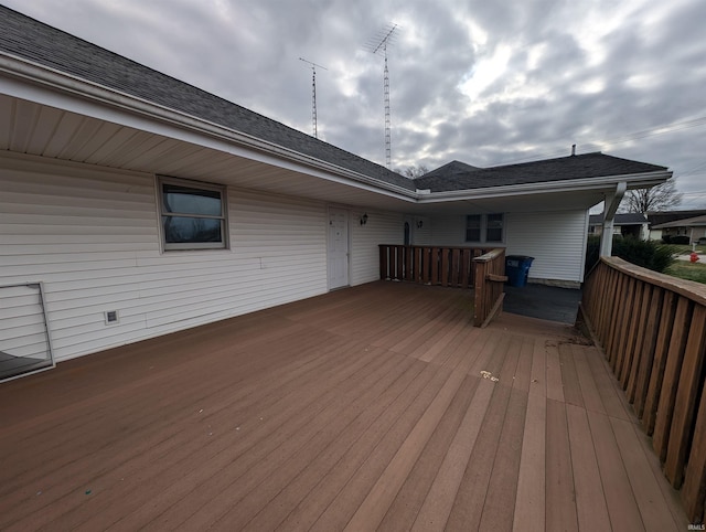 view of wooden terrace