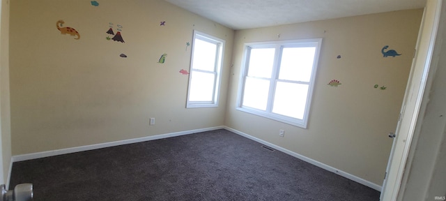 view of carpeted empty room