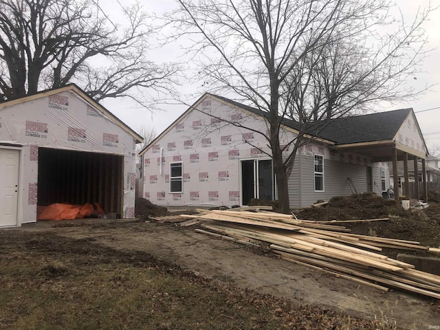 property under construction featuring a garage