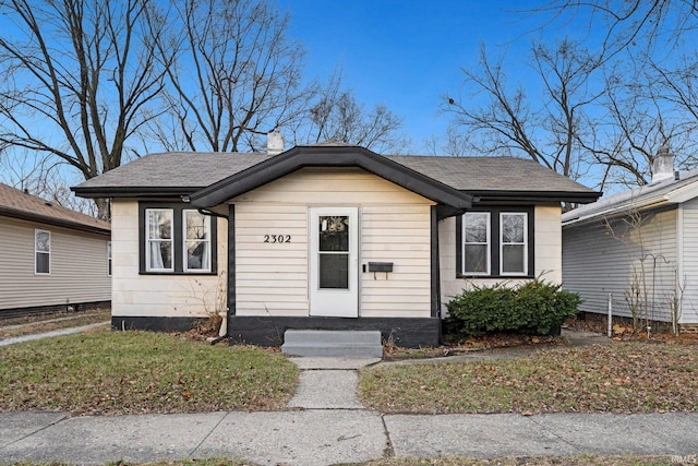 view of bungalow