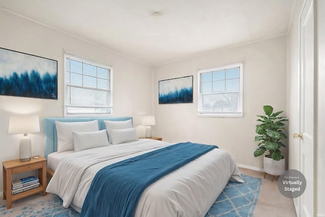 bedroom with carpet flooring