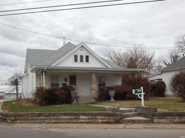 bungalow-style home with covered porch