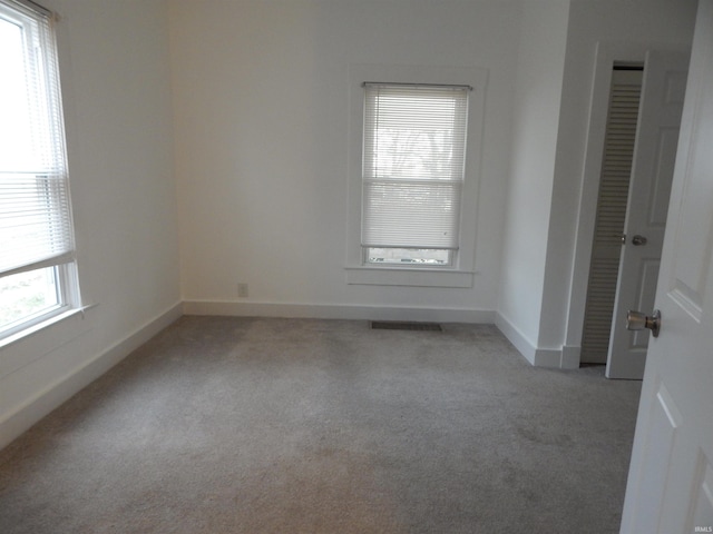 view of carpeted empty room