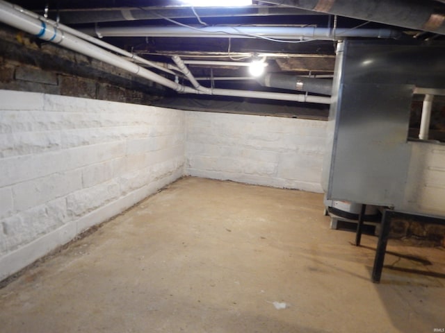 view of basement