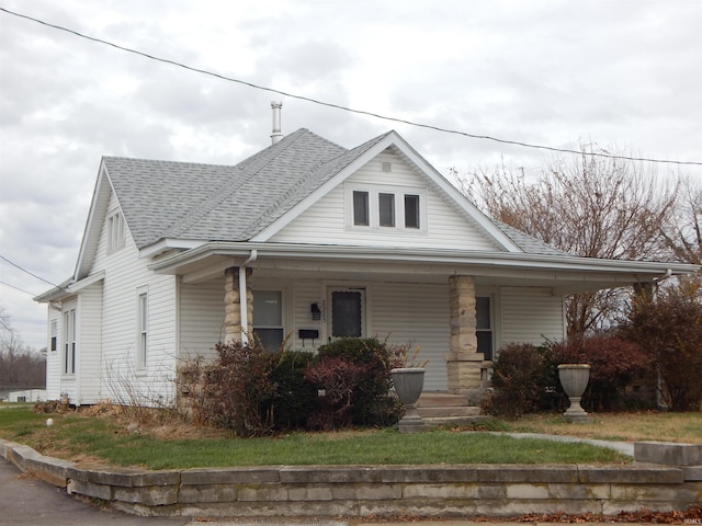 view of front facade with a porch