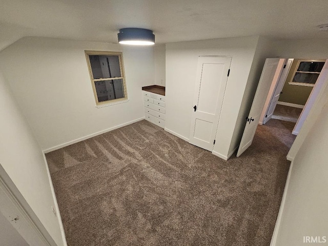 interior space with lofted ceiling