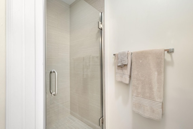 bathroom with walk in shower