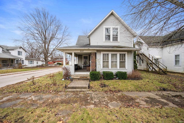 view of front of home featuring a porch