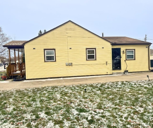 view of rear view of property