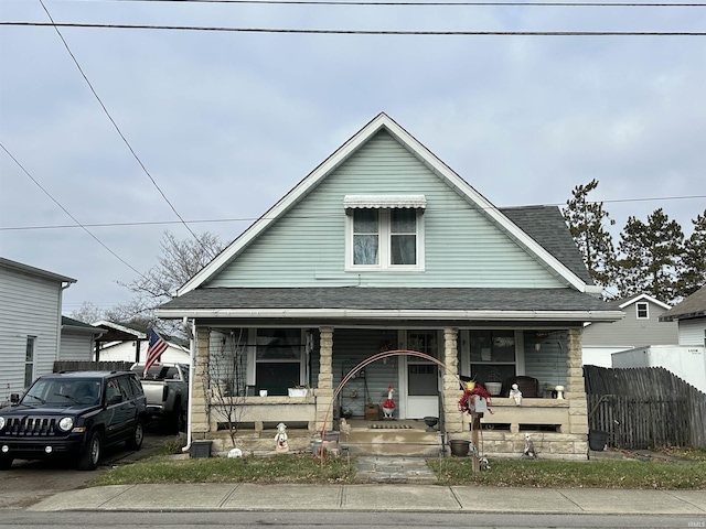 bungalow-style house with a porch