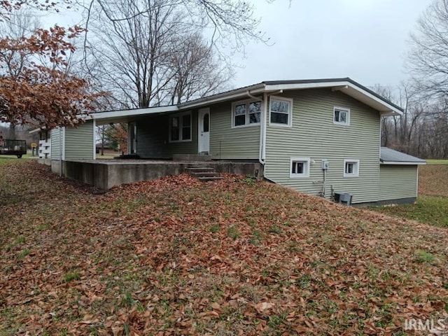 view of rear view of property