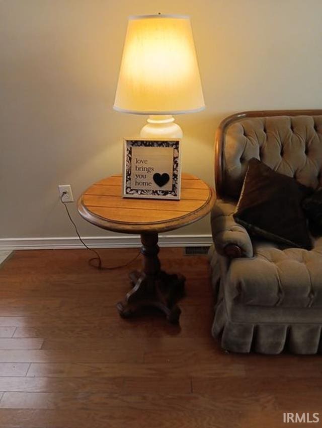 interior space featuring hardwood / wood-style flooring