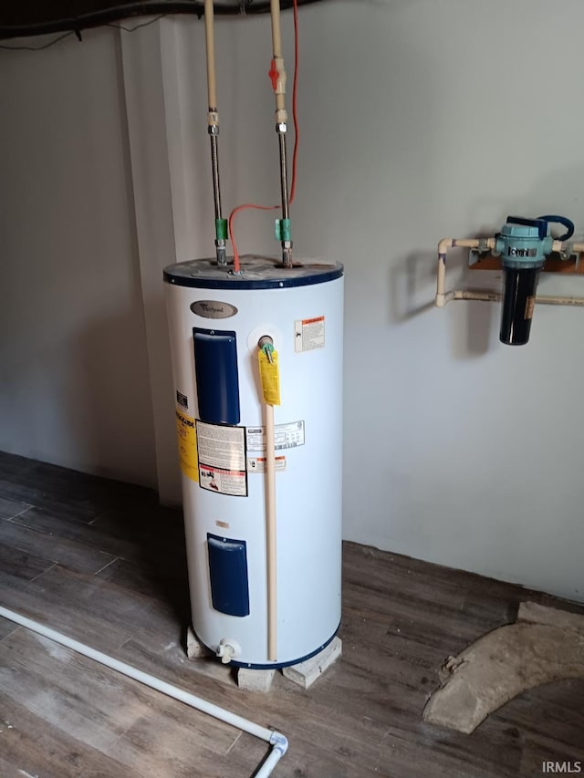 utilities featuring electric water heater