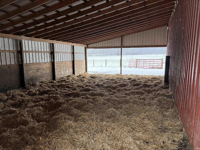 view of horse barn