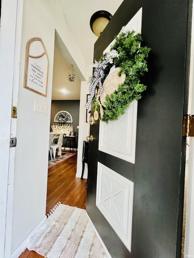 interior space featuring hardwood / wood-style floors