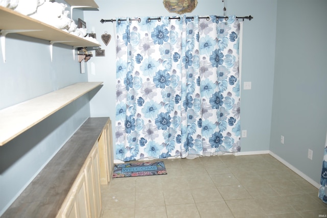 interior space featuring tile patterned floors