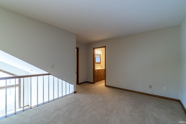 view of carpeted empty room