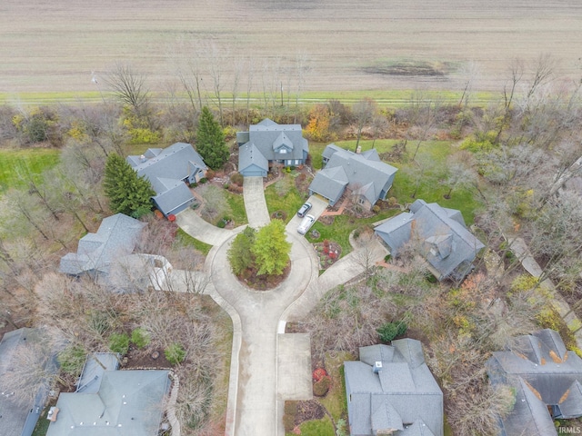 bird's eye view featuring a rural view