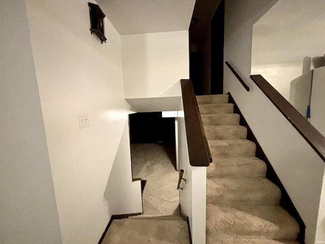 view of stairs