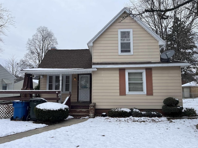 bungalow-style house featuring covered porch