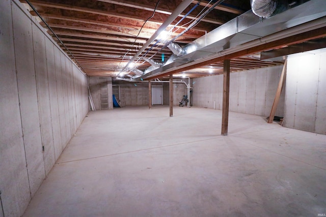 view of basement