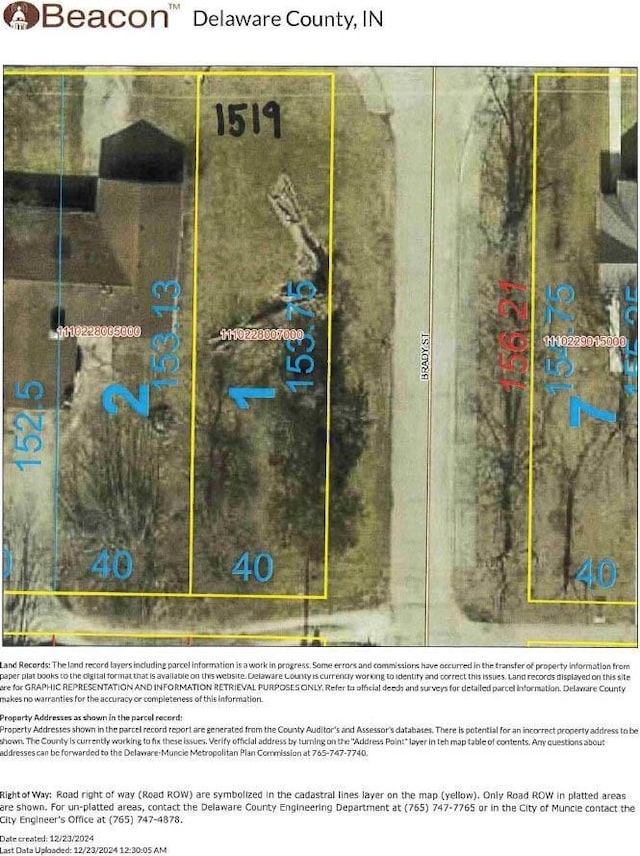 1519 E Centennial Ave, Muncie IN, 47303 land for sale