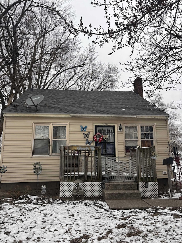 view of front of home