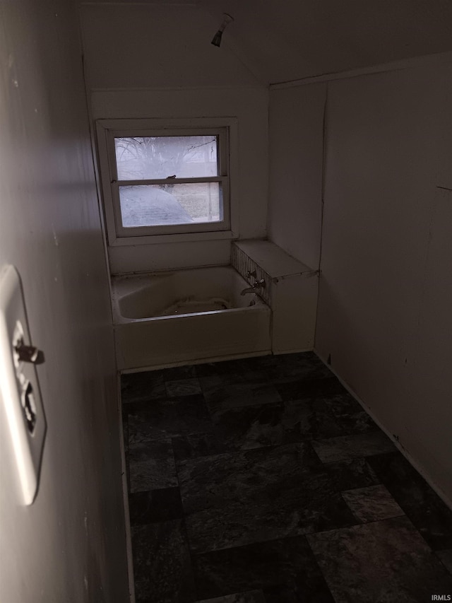 bathroom featuring a washtub