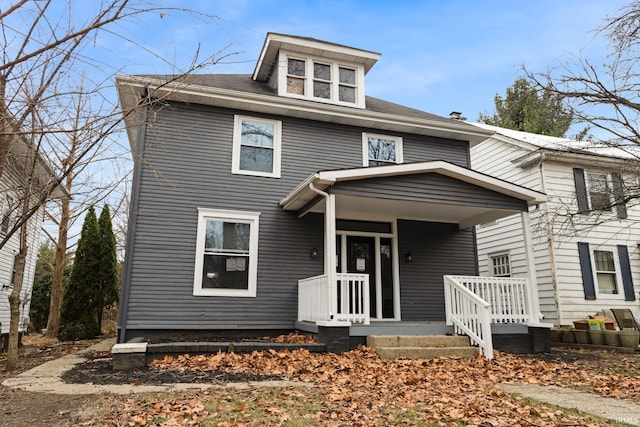 view of front facade with a porch