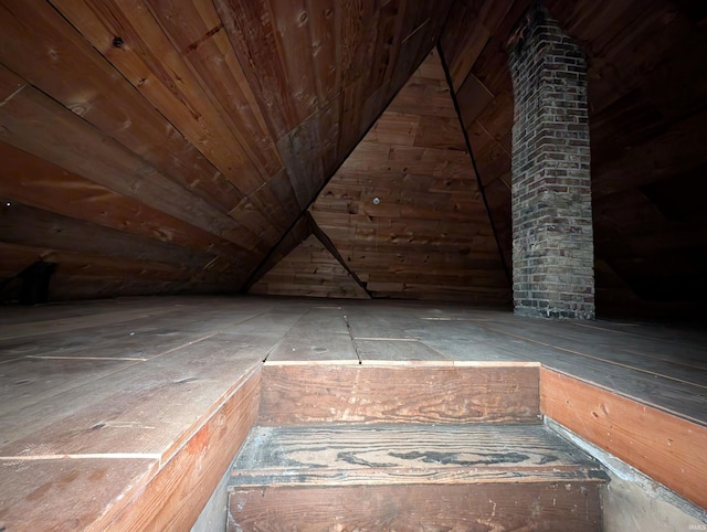 view of attic