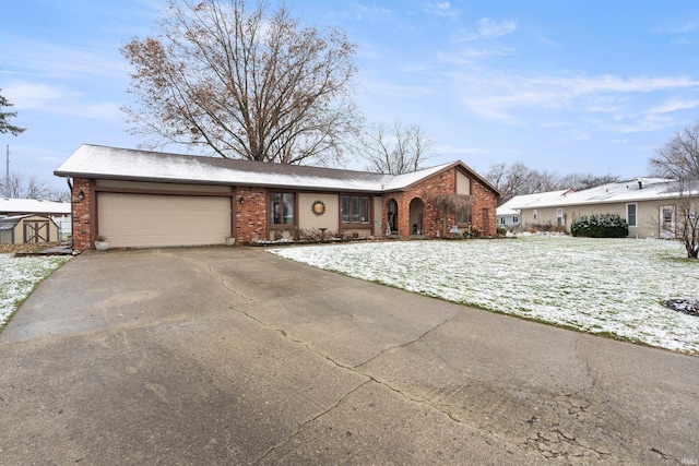 ranch-style house with a garage