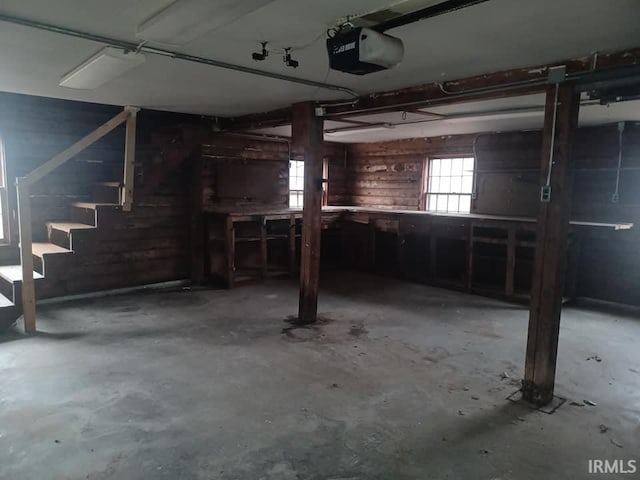 view of basement