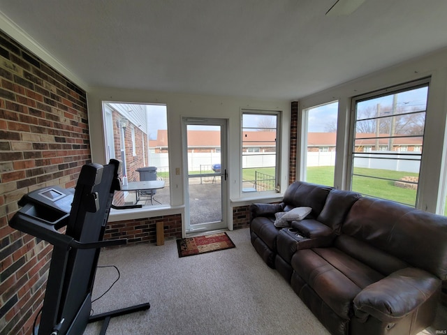 view of sunroom / solarium