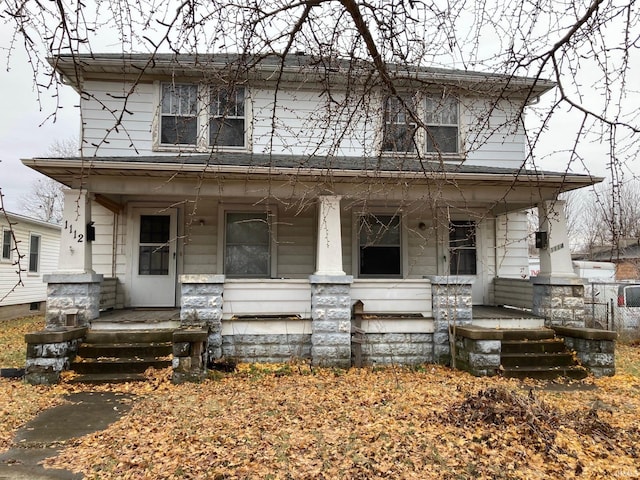 view of front facade with covered porch