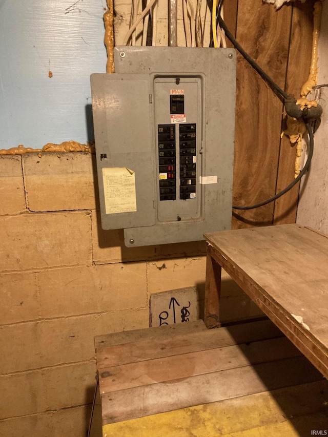 utility room featuring electric panel