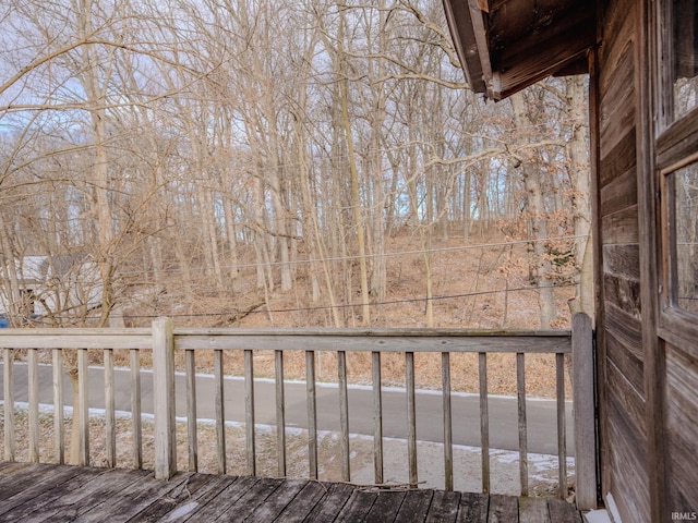 view of wooden terrace