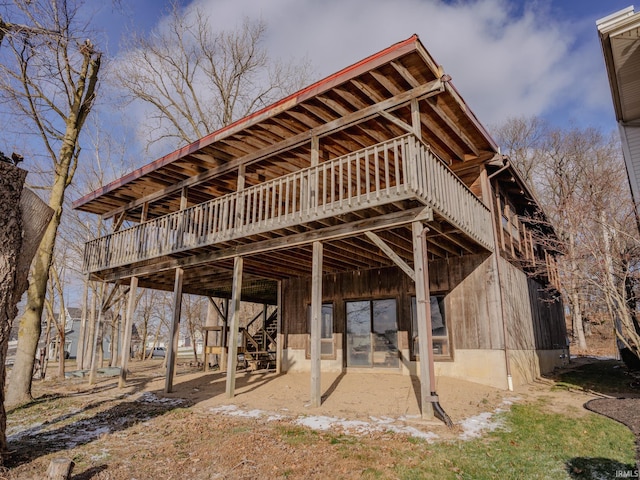 exterior space featuring a deck