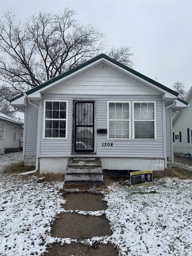 view of bungalow-style home