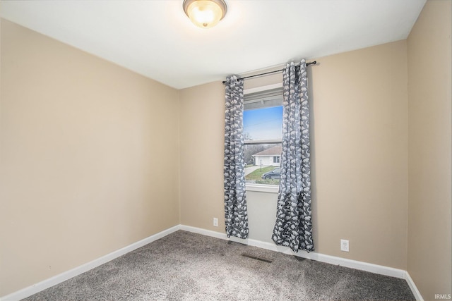 view of carpeted empty room