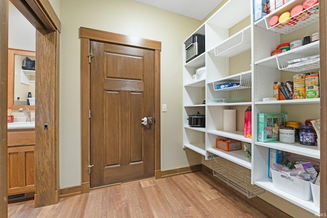 interior space featuring sink