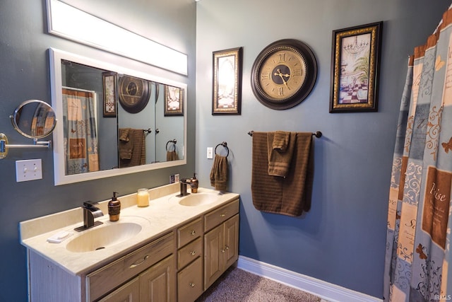 bathroom featuring vanity