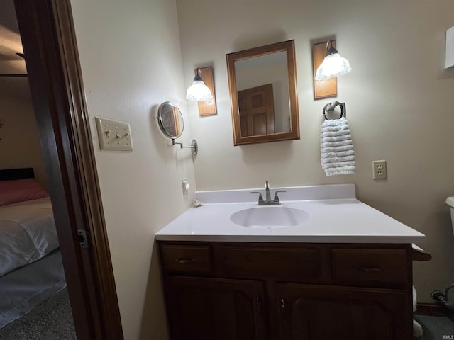 bathroom with vanity