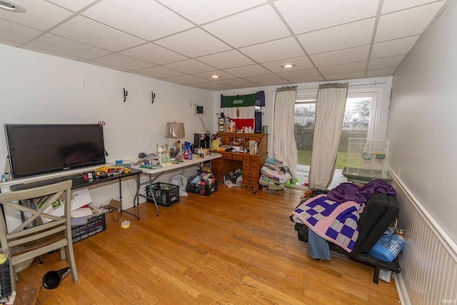 interior space featuring hardwood / wood-style flooring