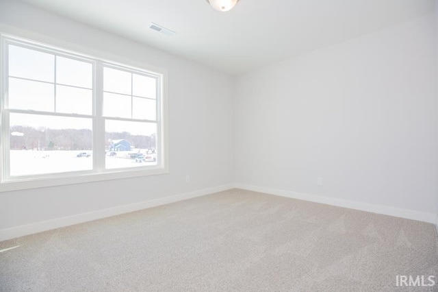 view of carpeted empty room